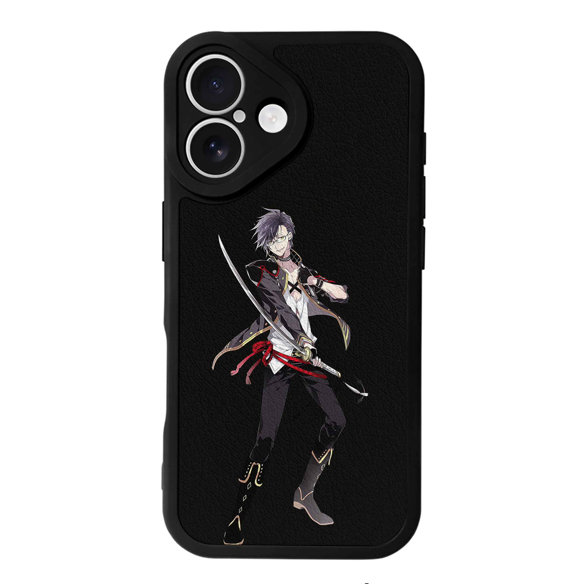 （画像用） 刀剣乱舞 Touken Ranbu 【iPhone 16シリーズ対応】シリコンスマホケース（レザー調） 材質：シリコン